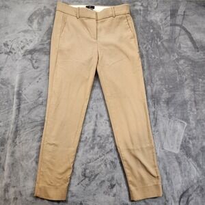 J Crew Pants Womens 6T Tall Beige Cameron 365 Four Seasons Stretch Preppy